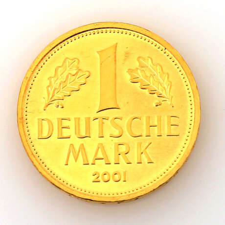 BRD / GOLD - 1 Mark 2001 / F, - фото 1