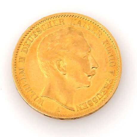 Preussen / Gold - 20 Mark 1910 / A, Wilhelm II., sehr schön, - photo 1