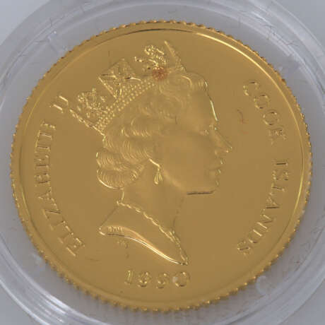 Cook Inseln / Islands / GOLD - 250 Dollars 1990, - photo 2