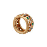 CARTIER Ring mit Smaragden, Rubinen u. Saphiren - photo 4