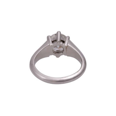 Solitärring mit Diamant von ca. 1,45 ct im Übergangsschliff, - фото 4