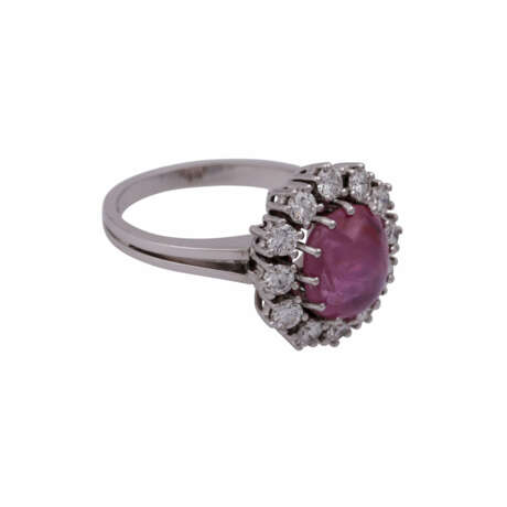 Ring mit rosafarbenem Sternsaphir ca. 4,5 ct, - фото 2