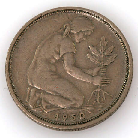 BRD - 50 Pfennig 1950 G, - photo 2