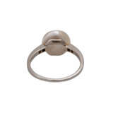 Ring mit weißer Naturperle in Boutonform, ca. 10,1 mm - photo 4