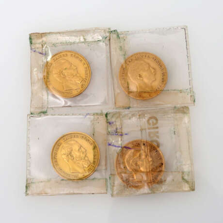 Preussen / GOLD - 4 x 10 Mark, - photo 2