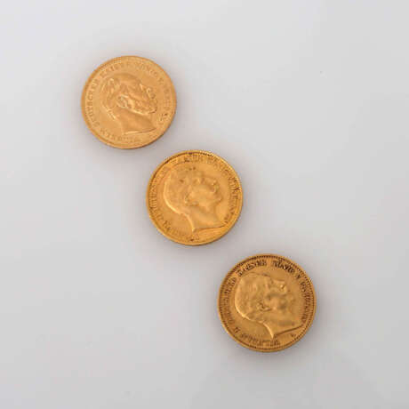 Preussen / GOLD - 3 x 20 Mark, - фото 1