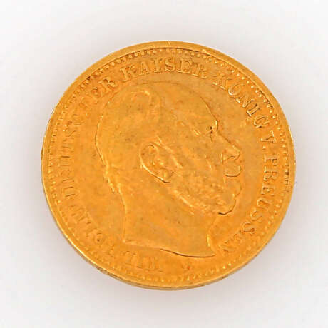 Preussen / Gold - 20 Mark 1884 / A, Wilhelm, sehr schön, leicht berieben, - photo 1