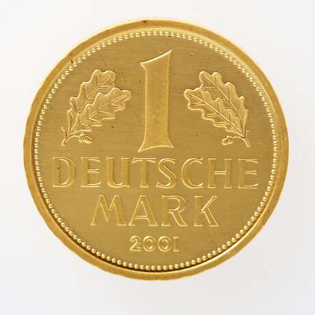 BRD / GOLD - 1 Deutsche Mark 2001F, - photo 2