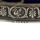 BRUCKMANN Durchbruchschale mit Glaseinsatz, 800 Silber, 20. Jahrhundert. - фото 6