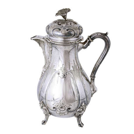 WILKENS 4-teilig Kaffee- und Teekern, Silber, Ende 19. Jahrhundert. - photo 2