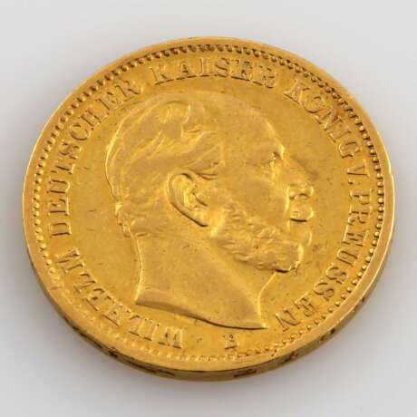 Preussen / GOLD - 20 Mark 1872 B, Wilhelm I., - Foto 1