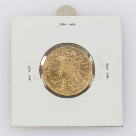 Baden / GOLD - 20 Mark 1873 G, Friedrich I., - photo 2