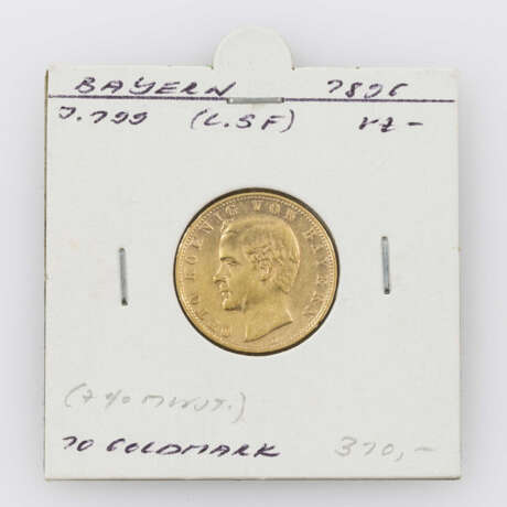 Bayern / GOLD - 10 Mark 1896 D, Otto, - photo 1