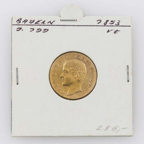 Bayern / GOLD - 10 Mark 1893 D, Otto, - photo 1