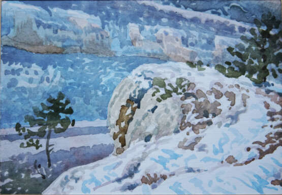 Чардаклы Papier Aquarell Realismus Landschaftsmalerei 2016 - Foto 1
