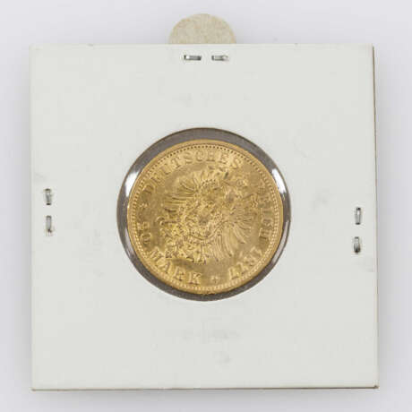 Hamburg / GOLD - 20 Mark 1877 J, - photo 2