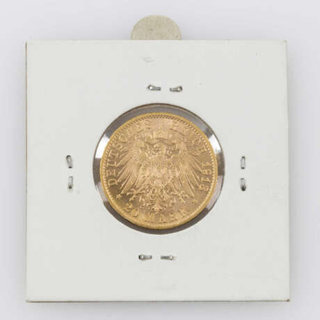 Preussen / GOLD - 20 Mark 1913 A, Wilhelm II., - photo 2