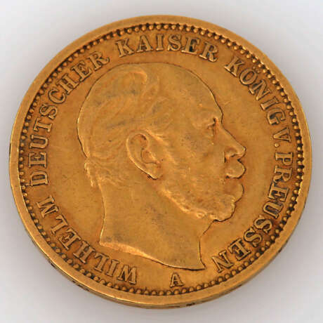 Preussen / GOLD - 20 Mark 1875 A, Wilhelm I., - photo 1