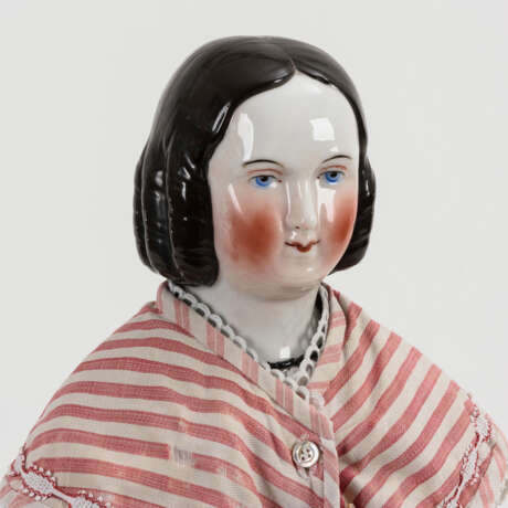 Puppe mit glasiertem Brustkopf - Foto 5