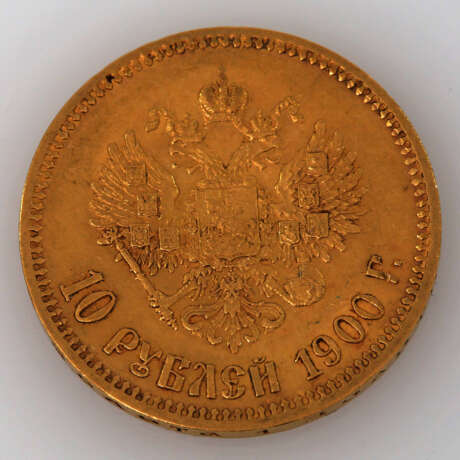 Russland / GOLD - 10 Rubel 1900, Nikolaus II., - photo 2