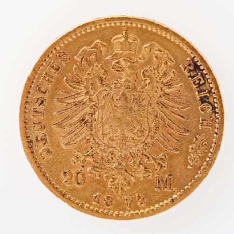 Preussen / GOLD - 20 Mark 1873 C, - Foto 2