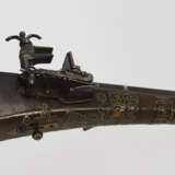 Orientalisches Steinschlossgewehr mit Bein- und Messingeinlagen - Foto 9