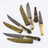 4 afrikanische Messer in Scheide - photo 1