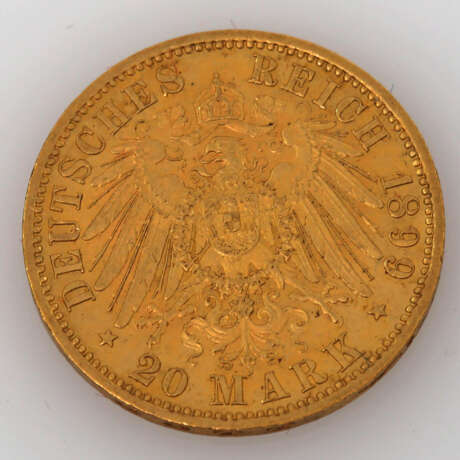 Preussen / GOLD - 20 Mark 1899 A, - photo 2