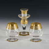 Leuchter und 2 Cognac-Gläser "Thistle Gold" - photo 1