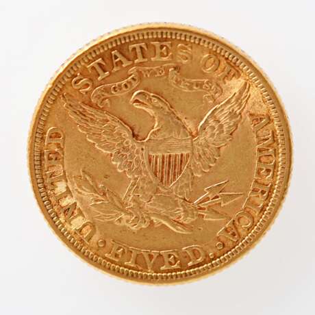 USA / GOLD - 5 Dollars 1881 Liberty Head, - photo 2