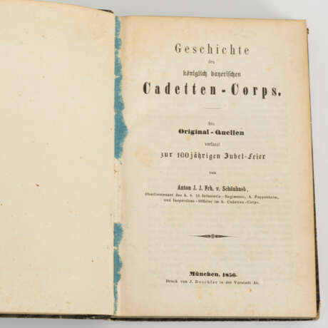 "Geschichte des kgl. bayer. Cadetten-Corps" - Foto 1