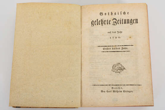 "Gothaische Gelehrte Zeitungen auf das Jahr 1790" - photo 1