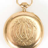 Goldene Taschenuhr an Doublé-Uhrenkette - photo 2
