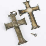 Wohl barockes Reliquienkreuz mit Resten einer Versilberung - фото 2
