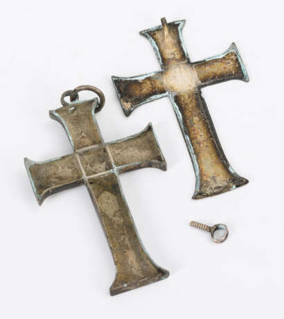 Wohl barockes Reliquienkreuz mit Resten einer Versilberung - Foto 2