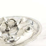 Englisches Silberzinn mit Glasdose - photo 2