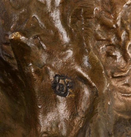 Große Wiener Bronze: 2 kämpfende Wiesente - Foto 2