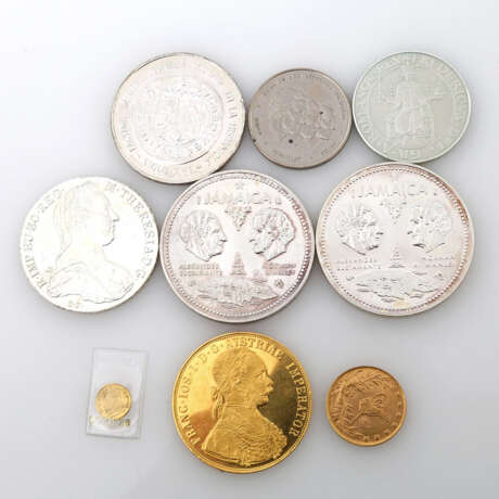 Konvolut mit GOLD und SILBER - dabei unter anderem 2 x Jamaika - 10 Dollars 1972, - photo 1