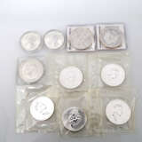 SILBER - 8 x 1 Unze und zwei weitere Ag Münzen, - photo 1