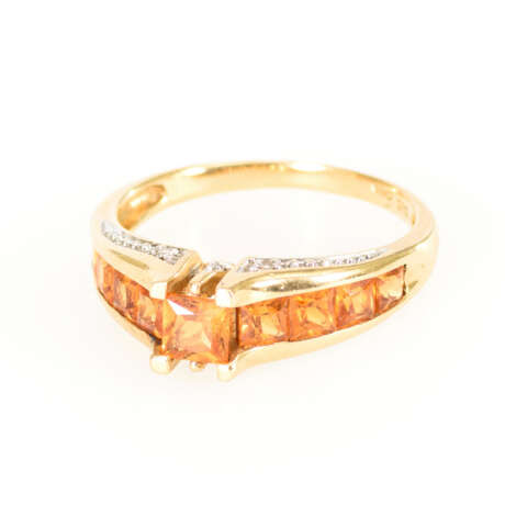 Ring mit Topasen und Diamanten - photo 1