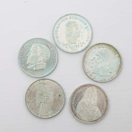 BRD - TOP 5 Gedenkmünzen mit 5 DM 1952 D - фото 1
