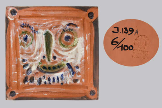 Picasso-Keramik: Petit Visage barbu - Foto 1