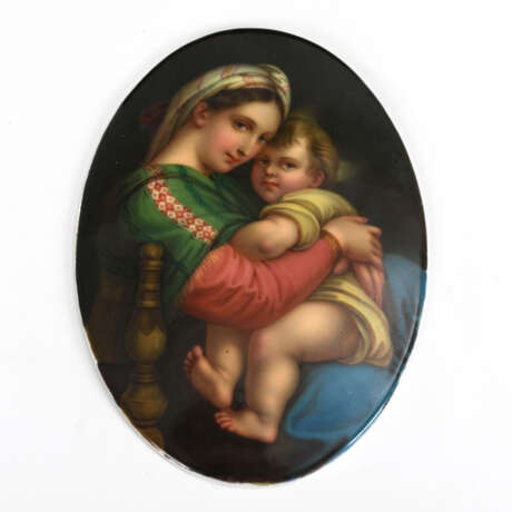 Porzellangemälde: Madonna della Sedia - фото 1