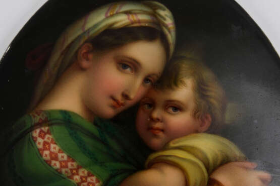 Porzellangemälde: Madonna della Sedia - photo 2