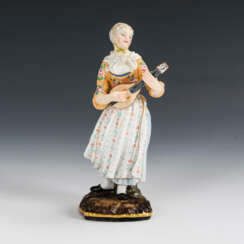 Bauersfrau mit Mandoline