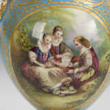 Französische Vase mit Watteaumalerei - Foto 2