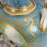 Französische Vase mit Watteaumalerei - Foto 6