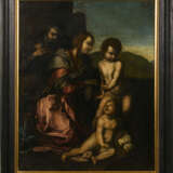 Italienische Schule 17. Jahrhundert: Heilige Familie mit dem Johannesknaben - Foto 5