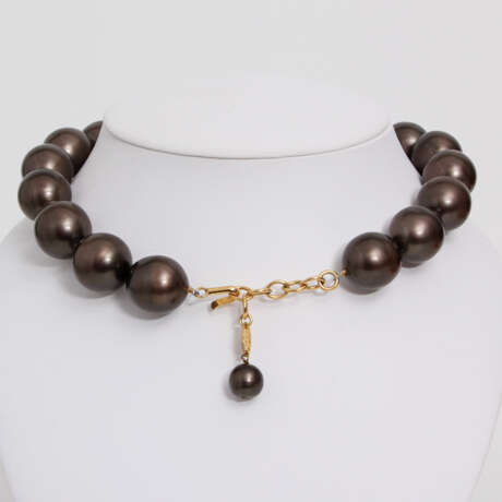 CHANEL üppige Modeschmuck-Perlenkette, Länge: ca. 40-45cm; - фото 2