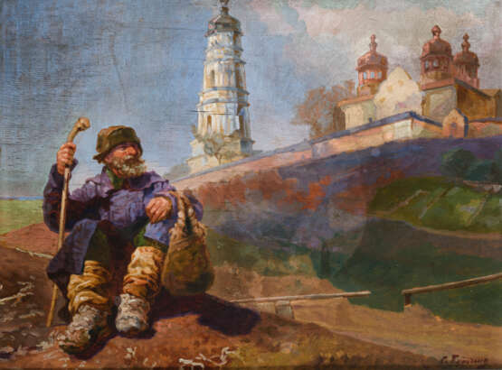 Ein Pilger am Poltava Kloster - Foto 1